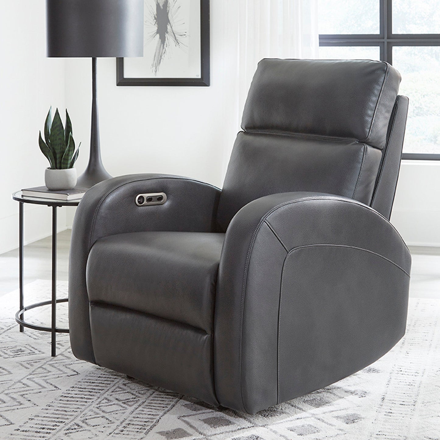 DEVIN - PEBBLE GREY POWER RECLINER