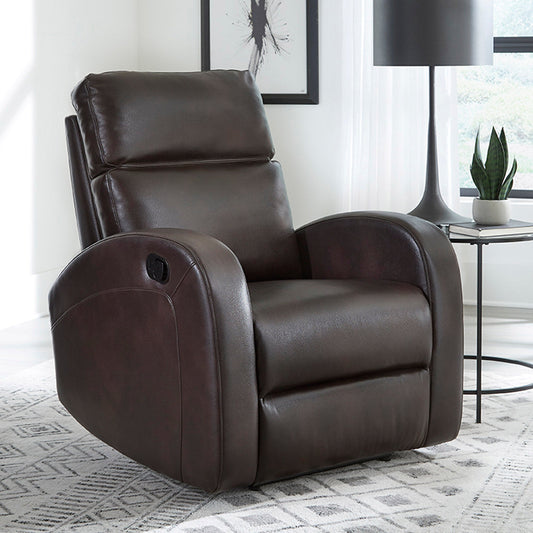 DEVIN - PEBBLE BROWN MANUAL RECLINER