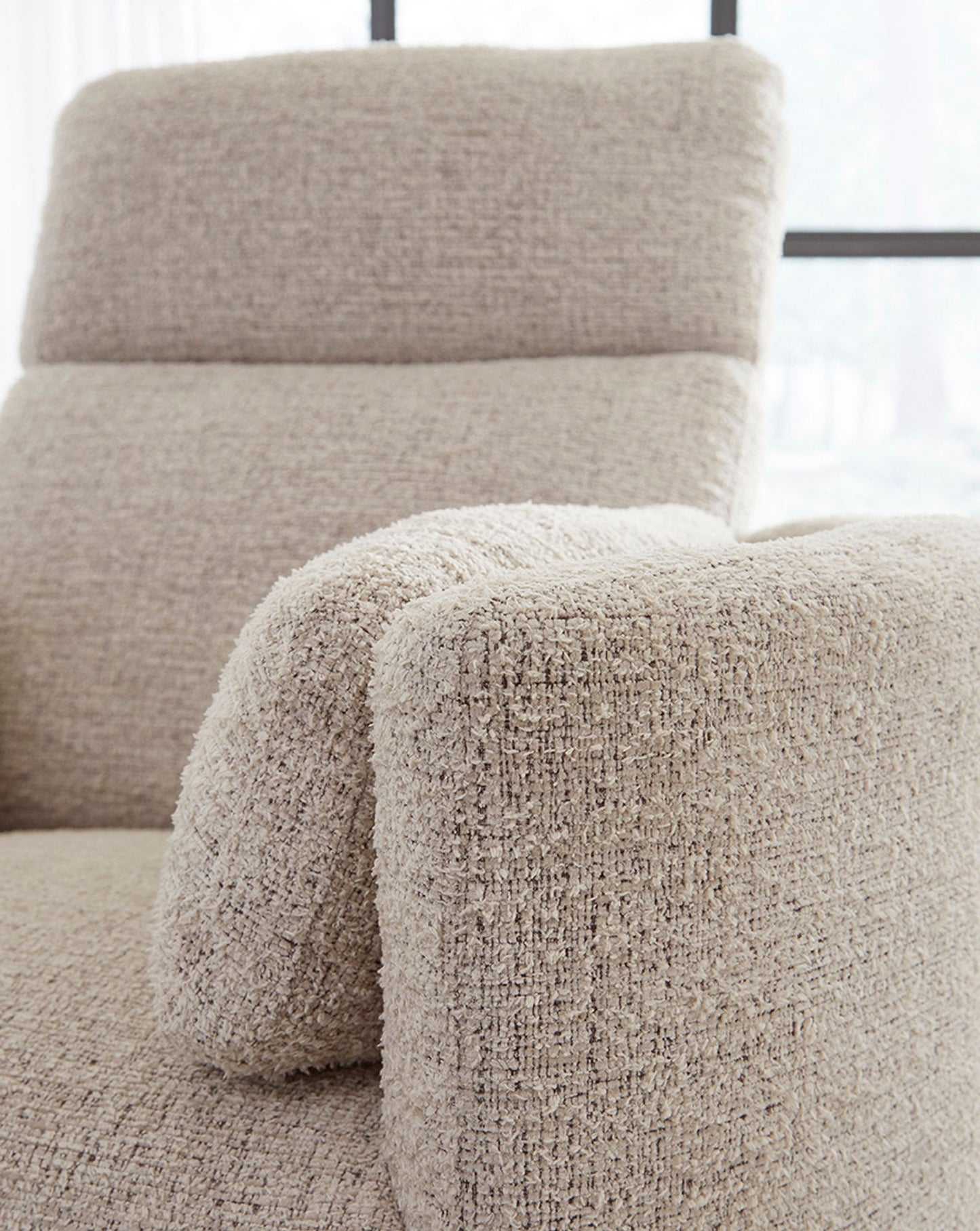 RADIUS - BURLAP MANUAL SWIVEL GLIDER RECLINER