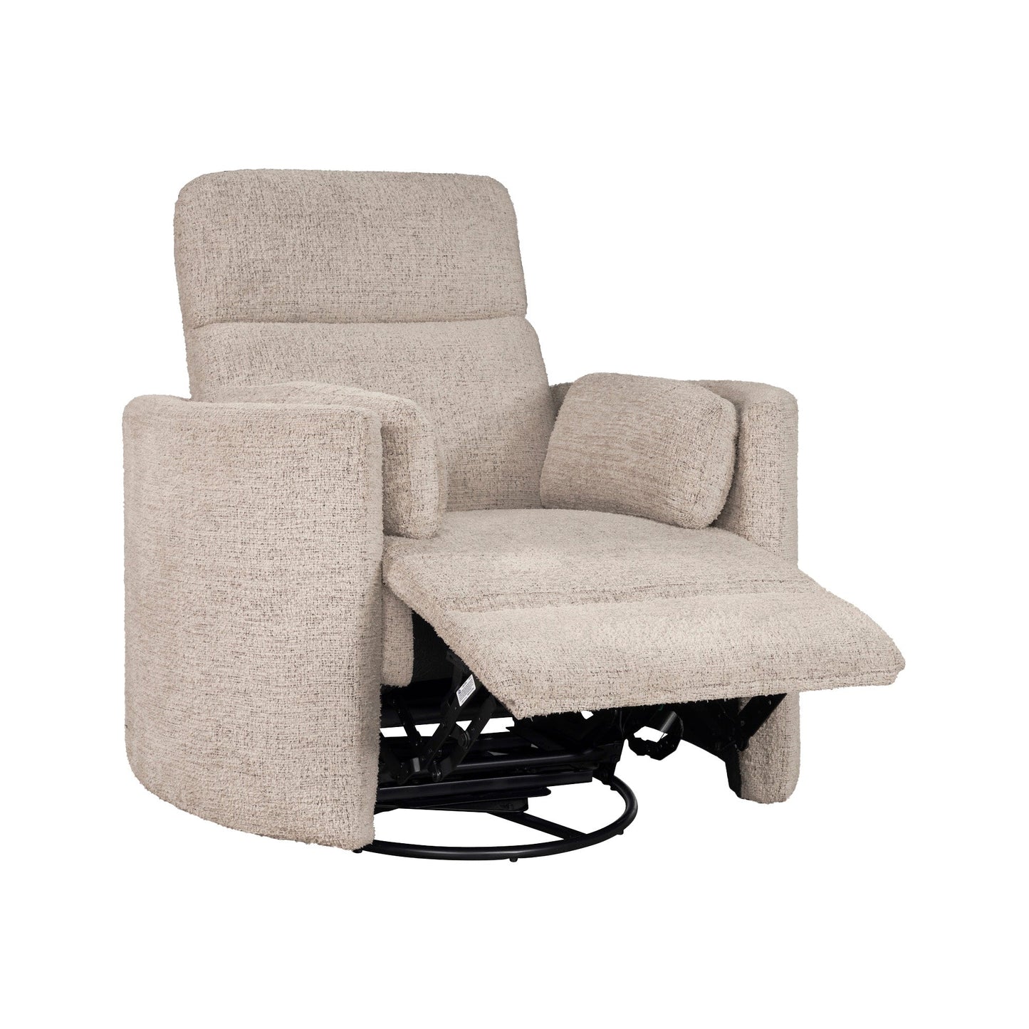 RADIUS - BURLAP MANUAL SWIVEL GLIDER RECLINER