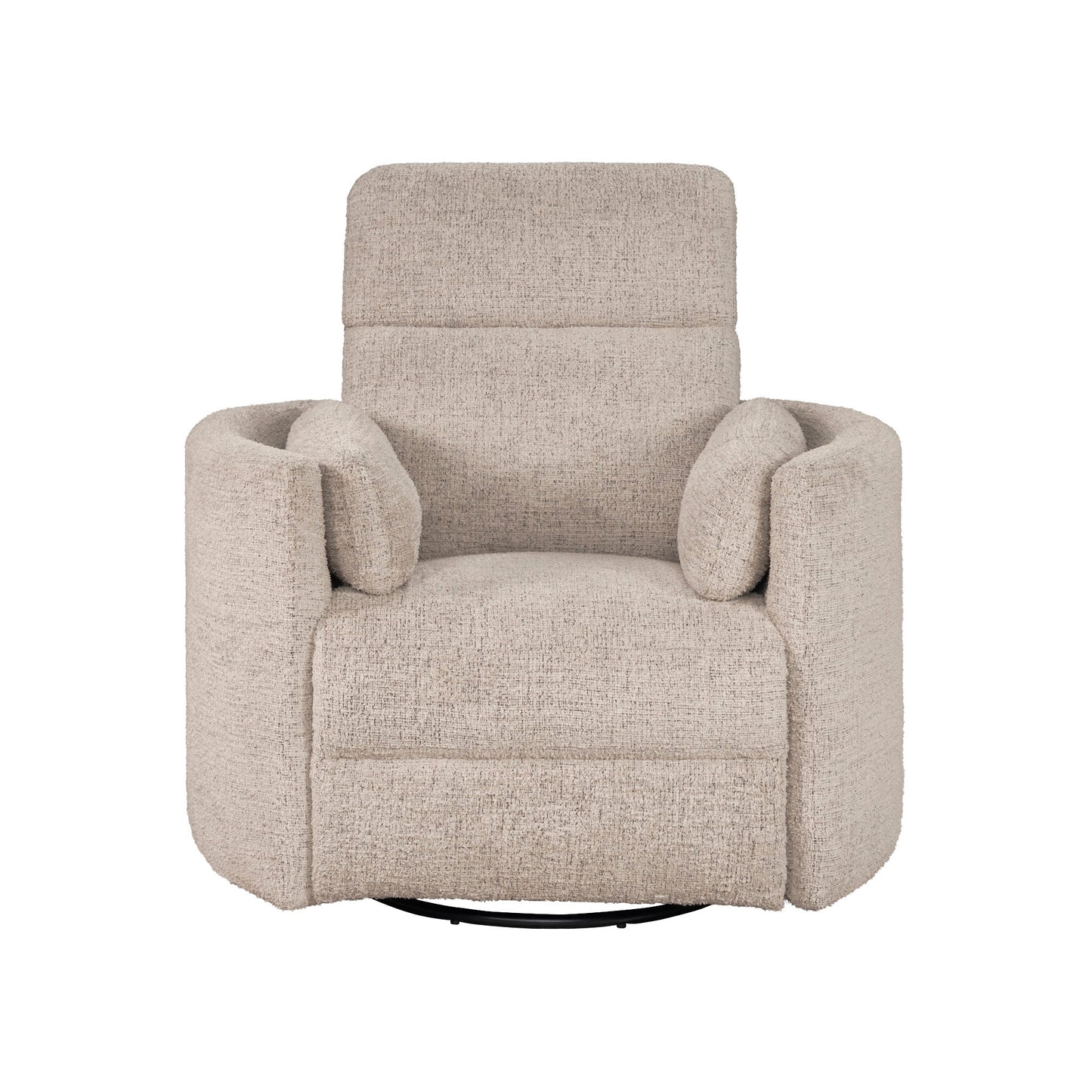 RADIUS - BURLAP MANUAL SWIVEL GLIDER RECLINER