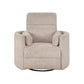 RADIUS - BURLAP MANUAL SWIVEL GLIDER RECLINER