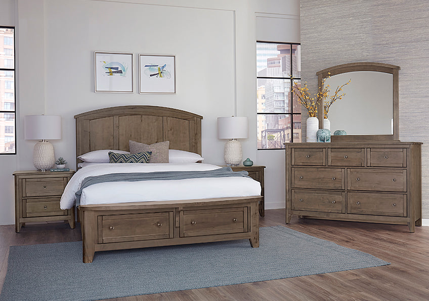 ARCH BED WITH STORAGE FOOTBOARD