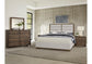 ERIN'S UPHOLSTERED BED - OATMEAL FABRIC