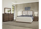 ERIN'S UPHOLSTERED BED - WHITE FABRIC