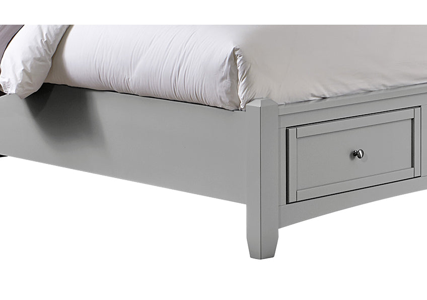 FULL, QUEEN, & KING MANSION STORAGE BED - GREY FINISH