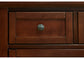 TWIN MANSION STORAGE BED - CHERRY FINISH