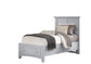 TWIN MANSION STORAGE BED - GREY FINISH