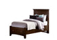 TWIN MANSION STORAGE BED - MERLOT FINISH