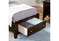 TWIN MANSION STORAGE BED - MERLOT FINISH