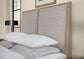 UPHOLSTERED BED WITH STORAGE -GREY