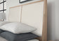 UPHOLSTERED BED WITH STORAGE -WHITE