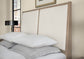 UPHOLSTERED BED WITH STORAGE -WHITE