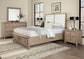 UPHOLSTERED BED WITH STORAGE -WHITE