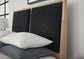 UPHOLSTERED BED-BLACK