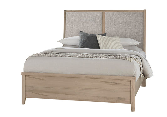 UPHOLSTERED BED-GREY