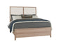 UPHOLSTERED BED-WHITE