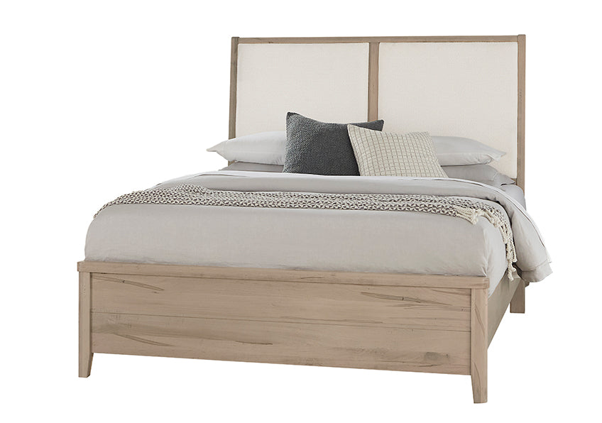 UPHOLSTERED BED-WHITE