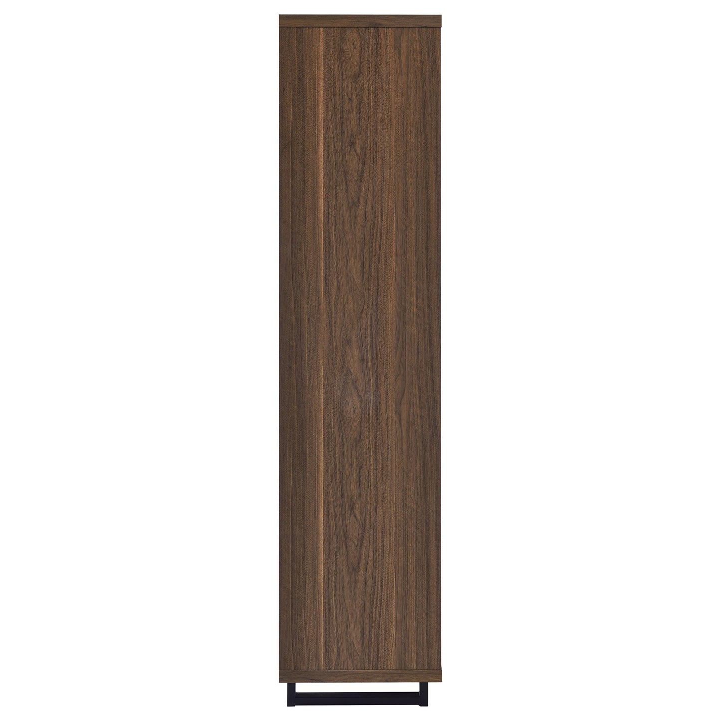 Maddox 71-inch 3-shelf Cabinet Bookcase Walnut