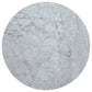 Bartole Round 48-inch Italian Marble Top Dining Table White