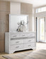 Miranda 7-drawer Dresser with Mirror White