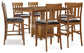 Ashley Express - Ralene Counter Height Dining Table and 6 Barstools