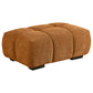 Camacho Rectangular Upholstered Tufted Ottoman Orange