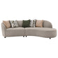 Fayette 2-piece Upholstered Sectional Sofa Greige