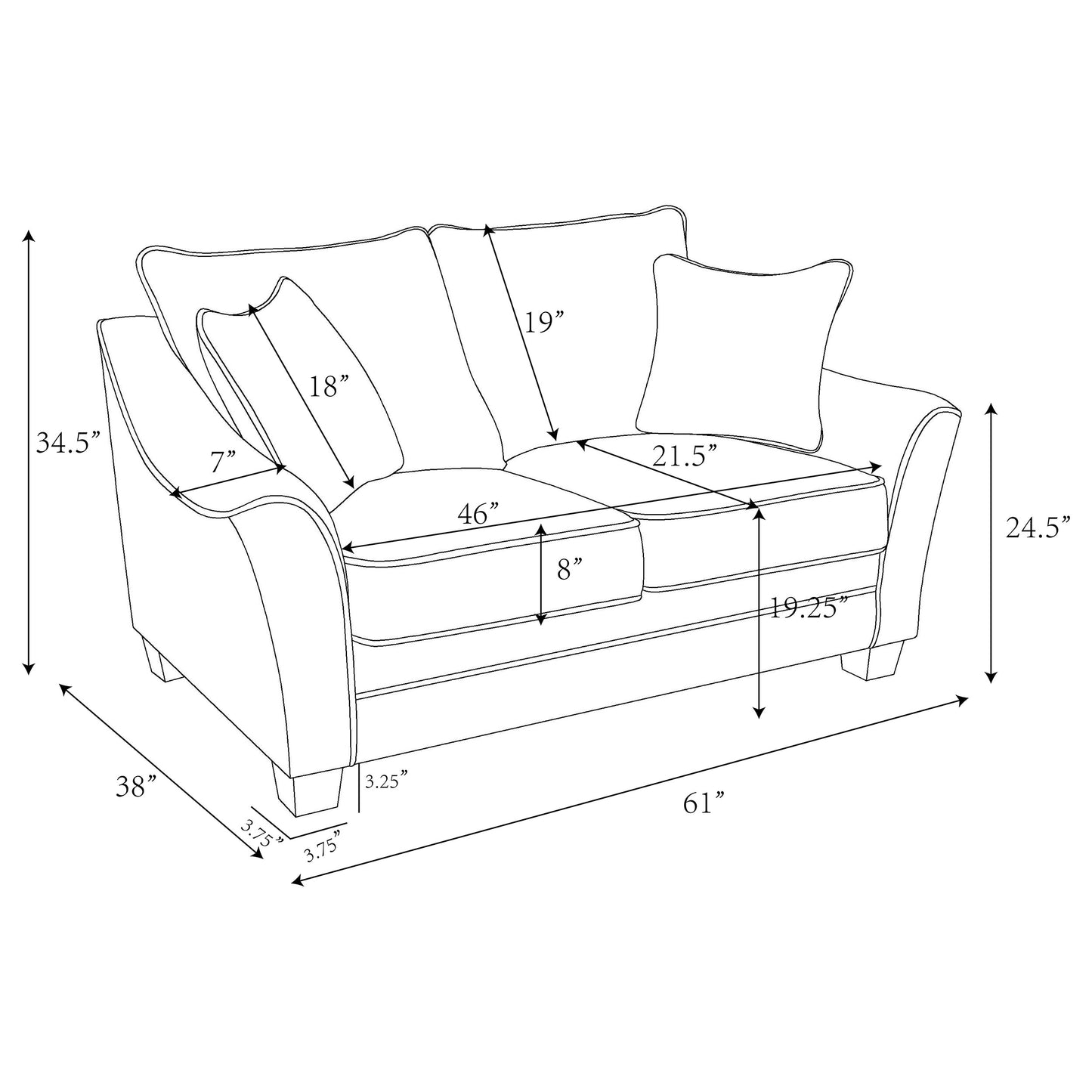 Tomkins 2-piece Boucle Upholstered Sofa Set Light Grey