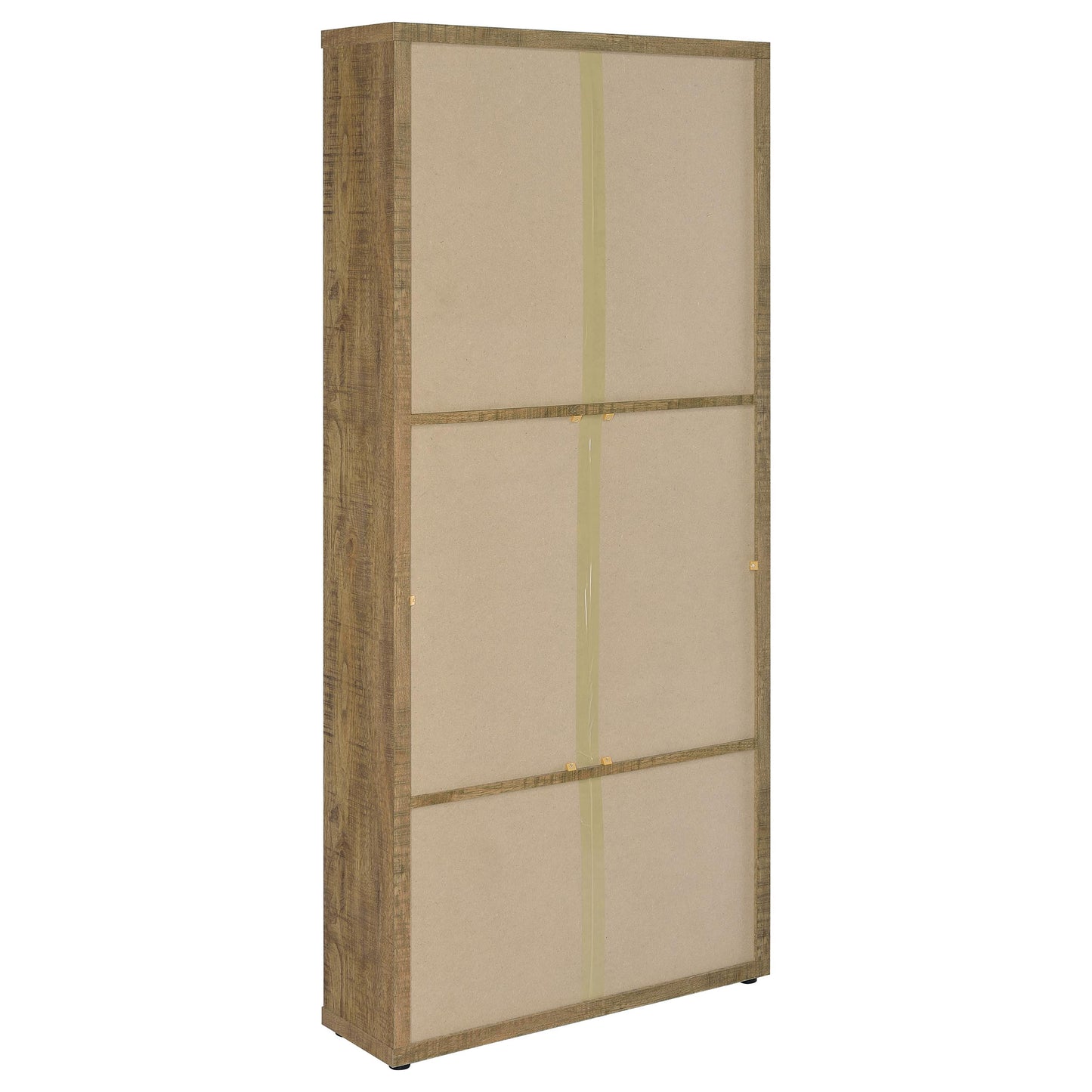 Hawthorne 4-shelf Glass Door Tall Cabinet with Drawers Mango