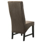 Barrand Upholstered Dining Side Chair Chocolate (Set of 2)