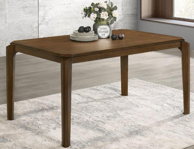 Almonte 59-inch Rectangular Wood Dining Table Dark Brown