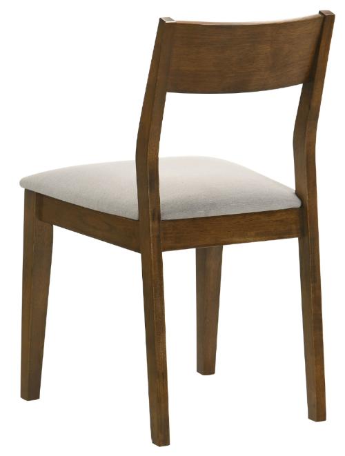 Almonte Dining Chair Upholstered Seat Dark Brown (Set of 2)