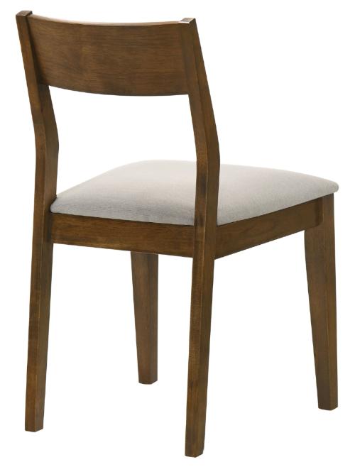 Almonte Dining Chair Upholstered Seat Dark Brown (Set of 2)