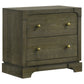 Gran Park 2-drawer Nightstand Bedside Table Dark Cocoa