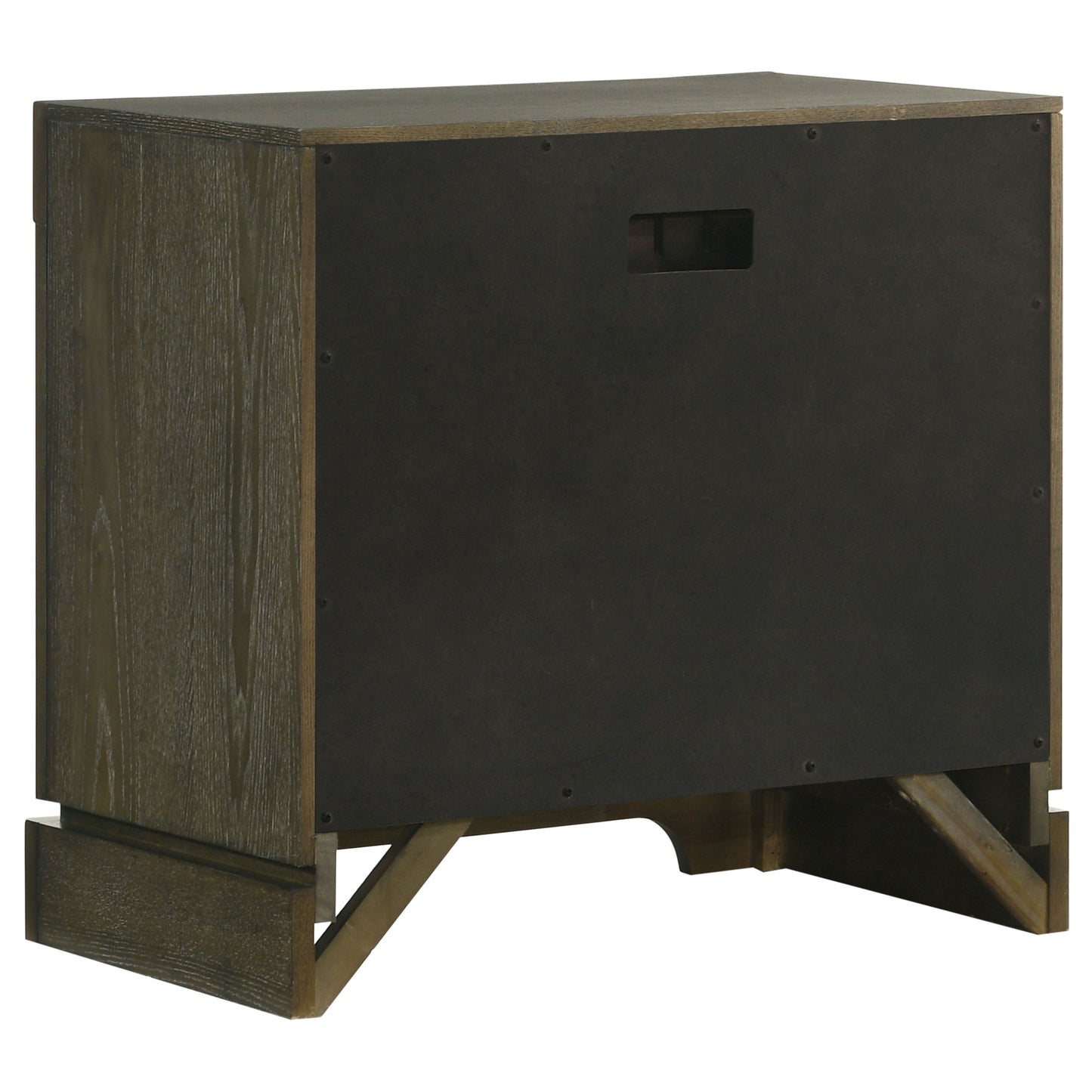 Gran Park 2-drawer Nightstand Bedside Table Dark Cocoa