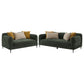 Jade 2-piece Chenille Upholstered Sofa Set Green