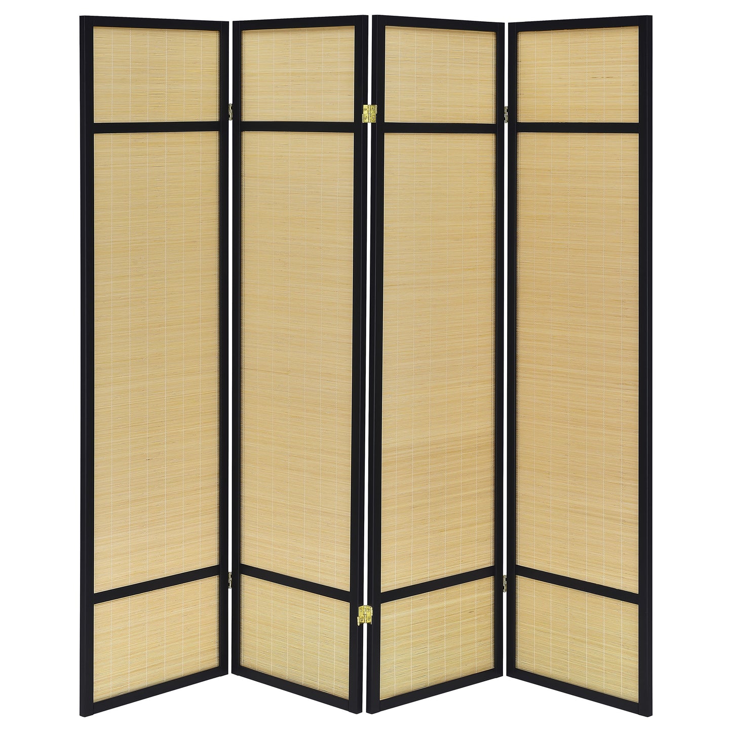 Pearce 4-panel Bamboo Room Divider Folding Screen Natural