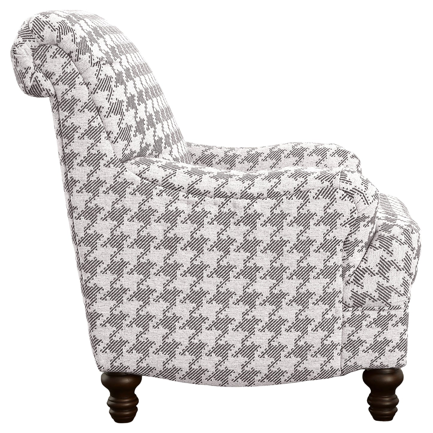 Glenn Upholstered English Arm Accent Chair Grey