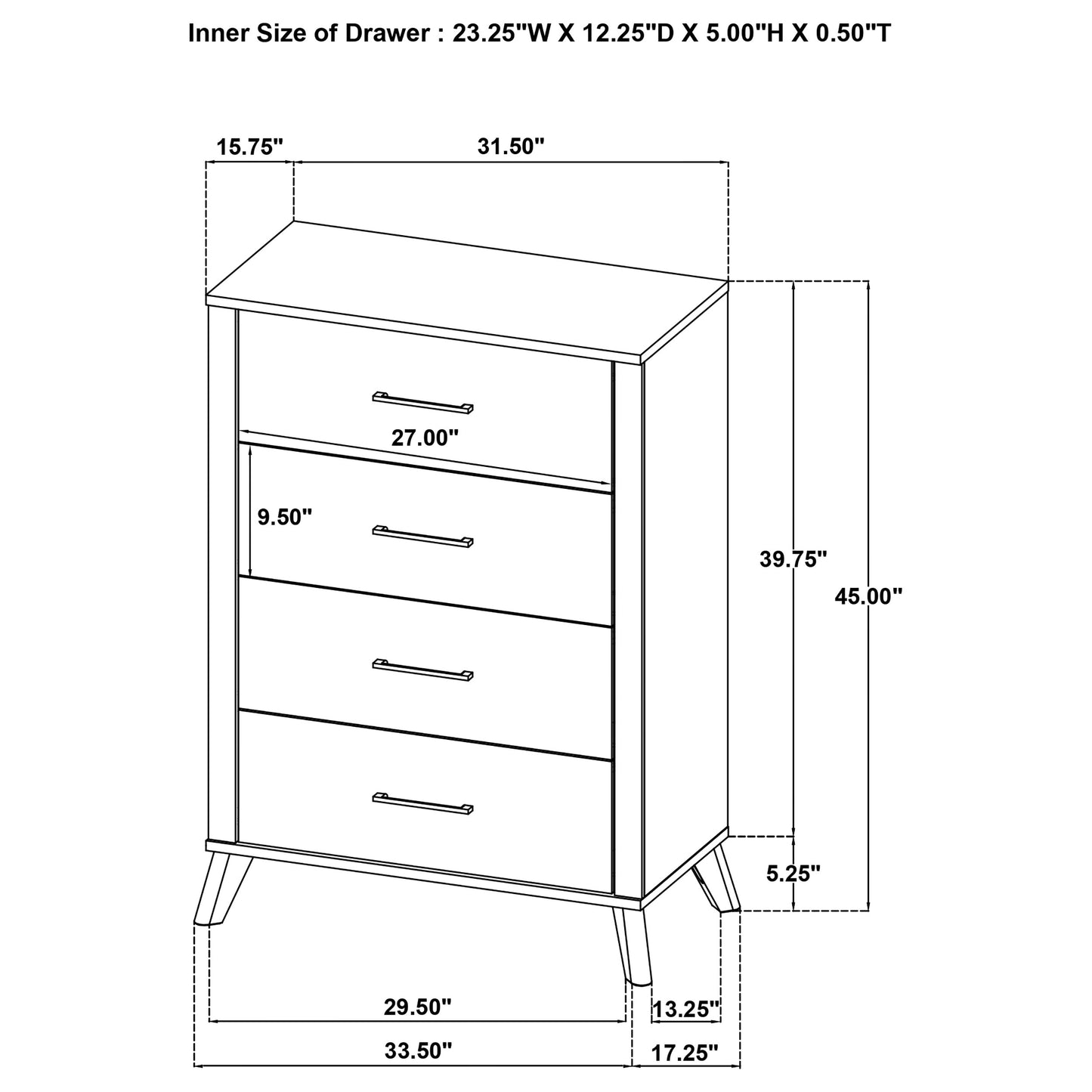 Kaywood 5-piece Twin Bedroom Set Natural Pine