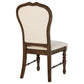 Landon Upholstered Dining Side Chair Rich Brown (Set of 2)