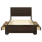 Kauffman Wood Queen Storage Panel Bed Dark Cocoa