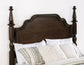 Andover 63-inch Four Poster Queen Bed Dark Oak