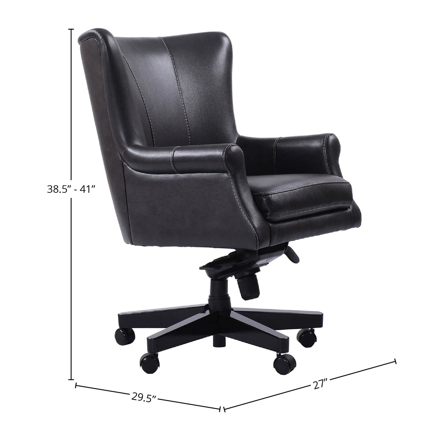 DC#129 CYCLONE - DESK CHAIR LEATHER DESK CHAIR