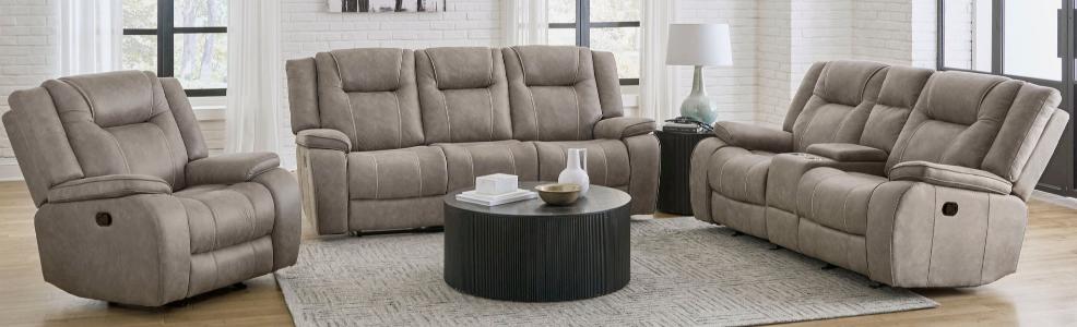 BLAKE - DESERT TAUPE MANUAL SOFA