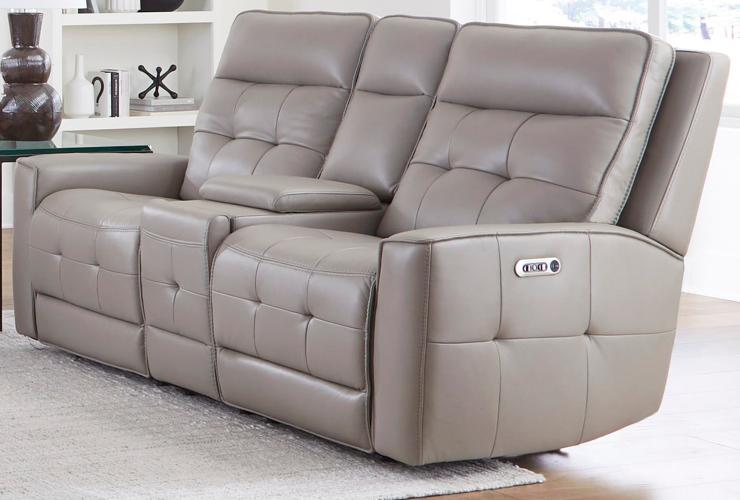 CANTERBURY - PEWTER POWER ZERO GRAVITY CONSOLE LOVESEAT