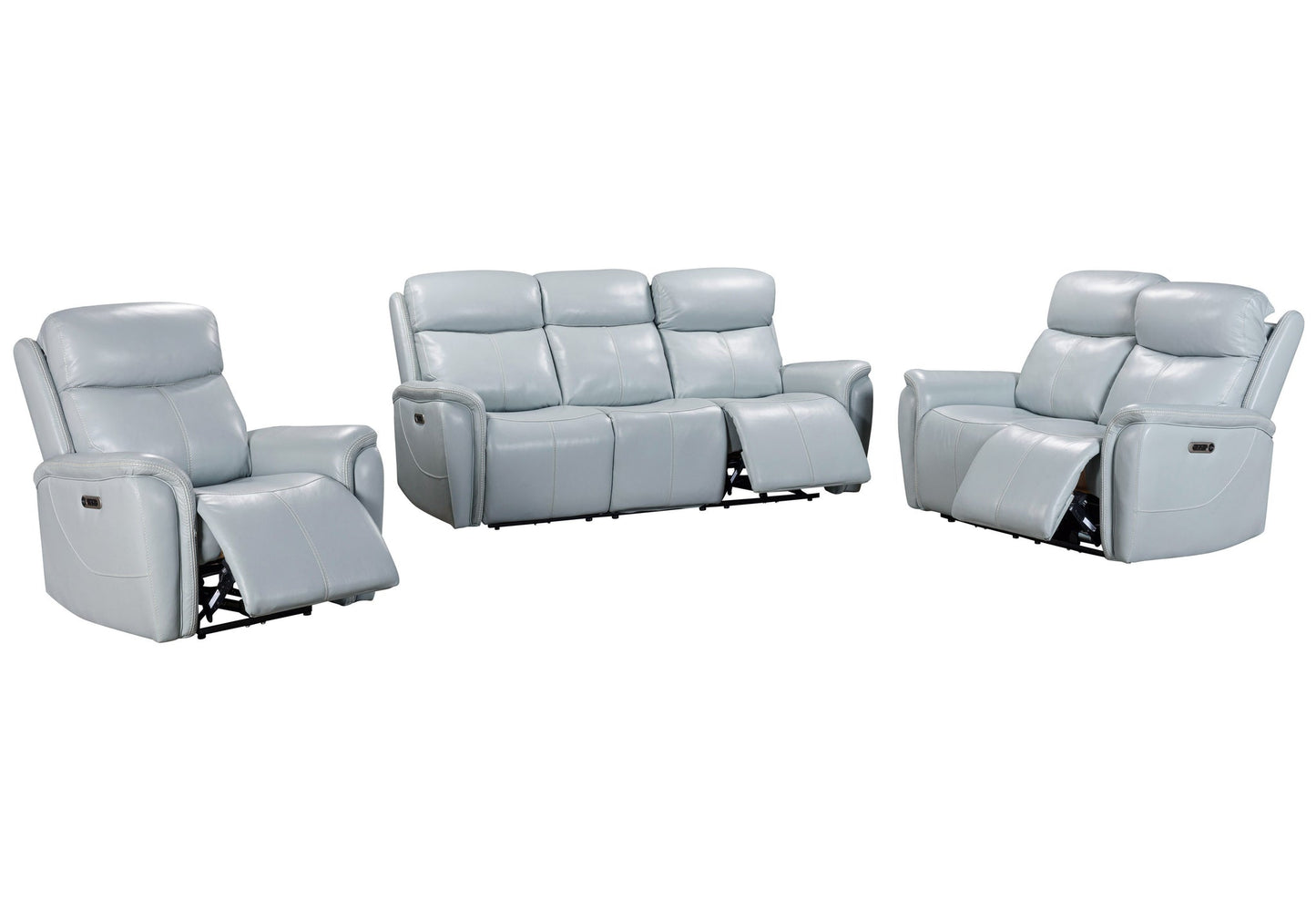 CASCADE - SEA MIST GREY POWER LOVESEAT