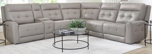 CANTERBURY - PEWTER 6PC ZERO GRAVITY MODULAR POWER RECLINING SECTIONAL