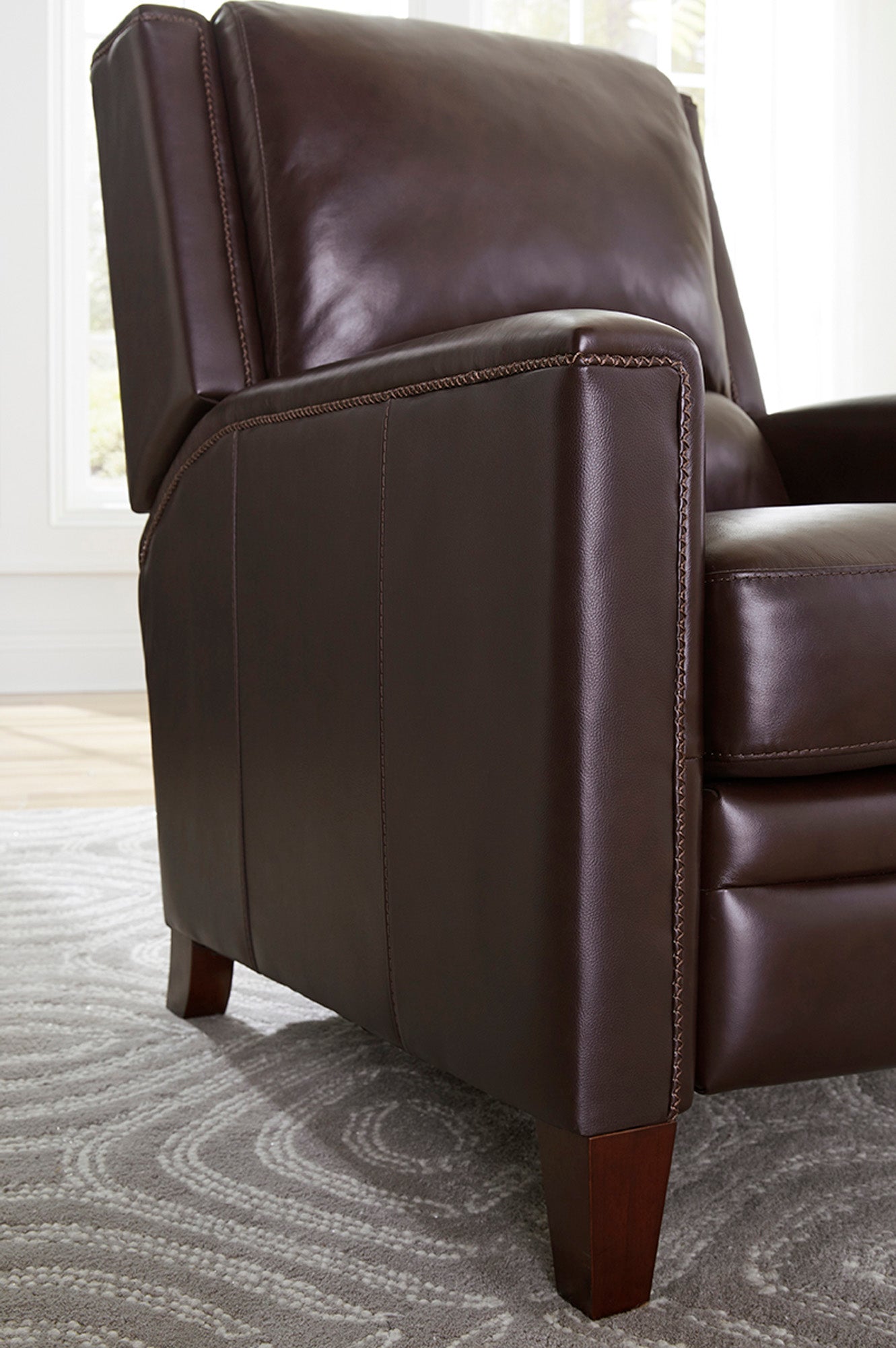 CONNOR - ESPRESSO MANUAL PUSHBACK RECLINER