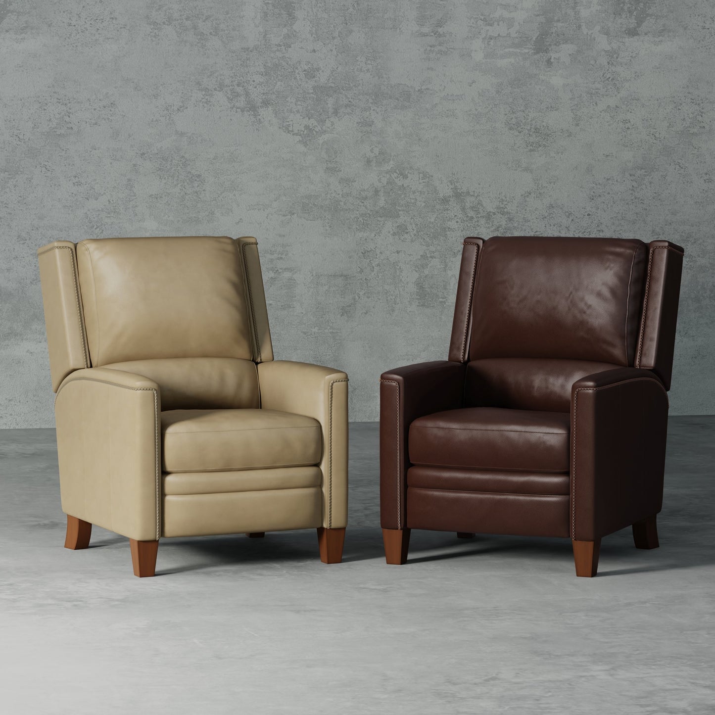 CONNOR - LUXE LATTE MANUAL PUSHBACK RECLINER